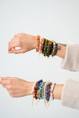 Kalpli Kırık Terahertz Doğal Taş Bileklik