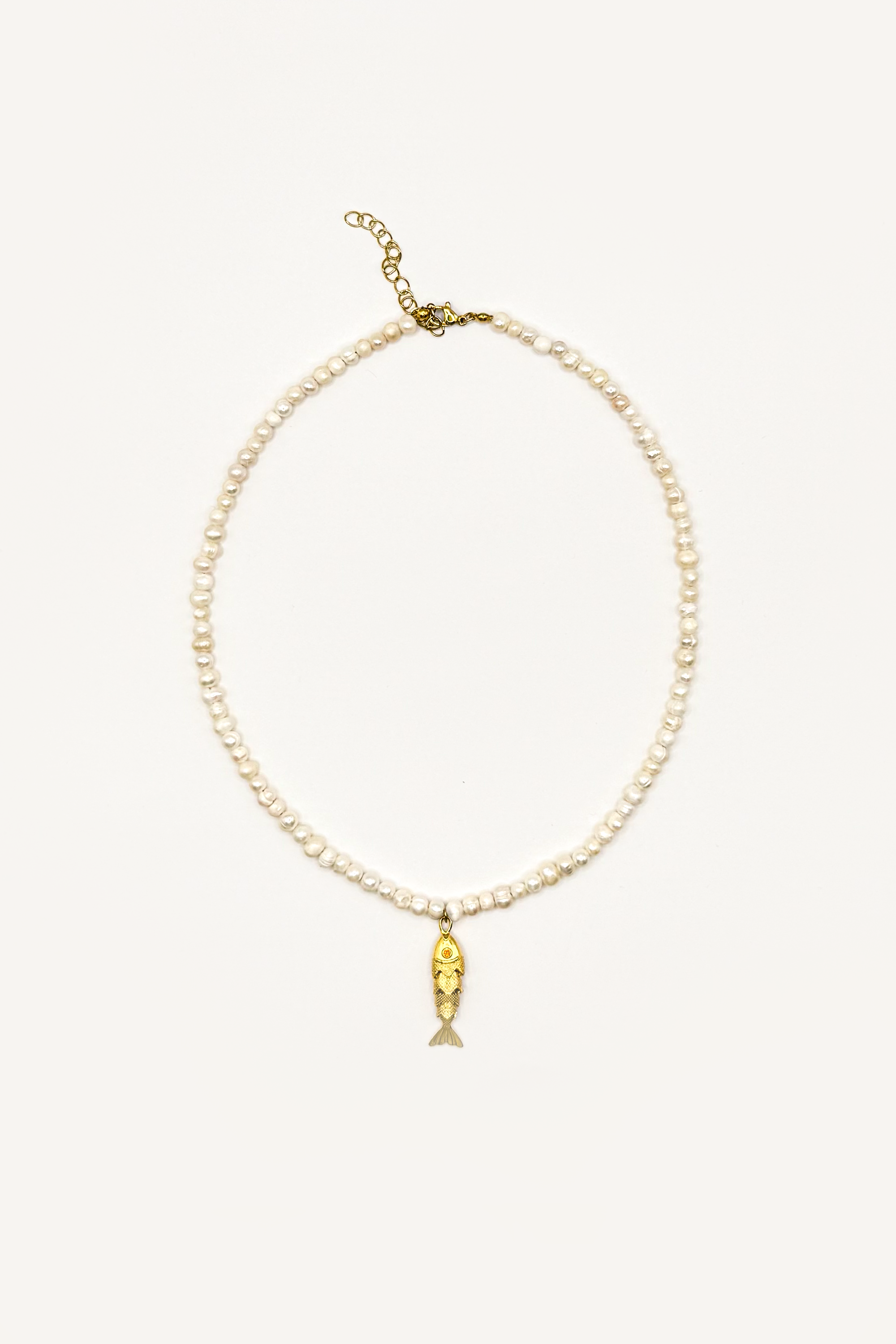 İnci & Balık Kolye