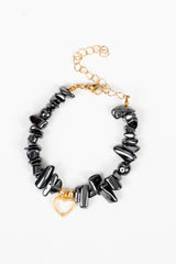 Kalpli Kırık Terahertz Doğal Taş Bileklik